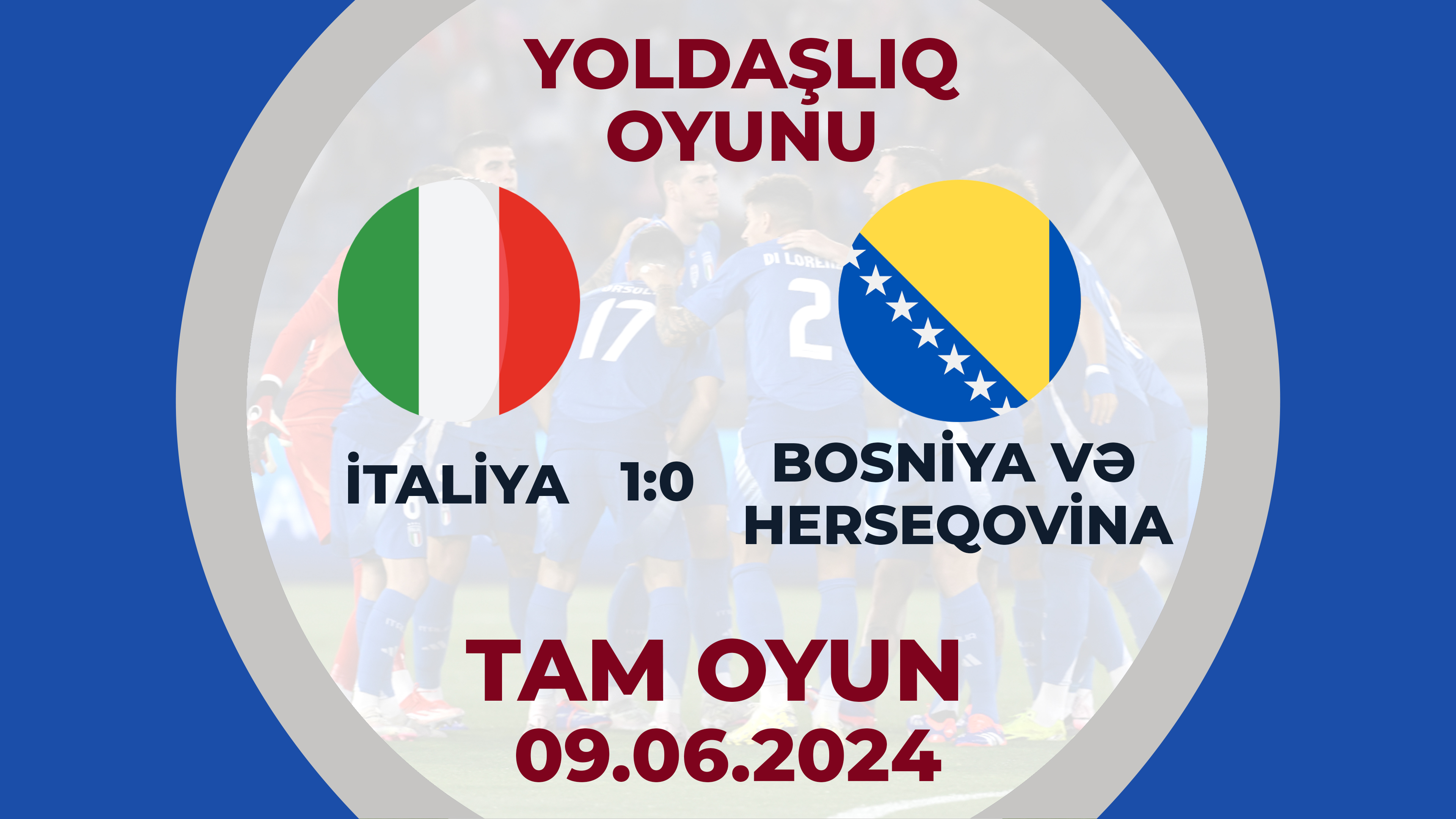 İtaliya 1:0 Bosniya və Herseqovina | Yoldaşlıq oyunu | TAM OYUN