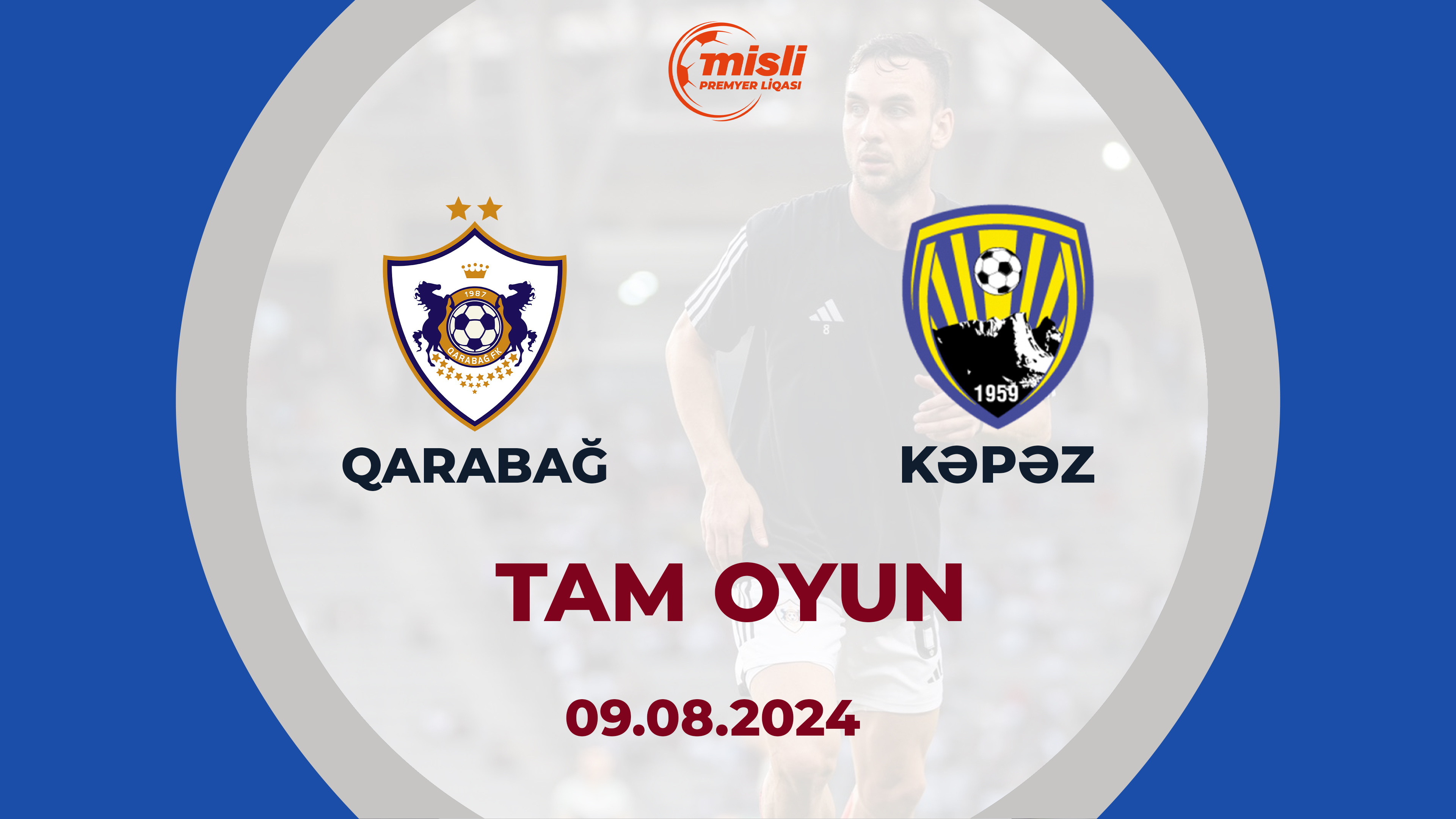 Qarabağ 3:0 Kəpəz | Misli Premyer Liqası, 2-ci tur | TAM OYUN