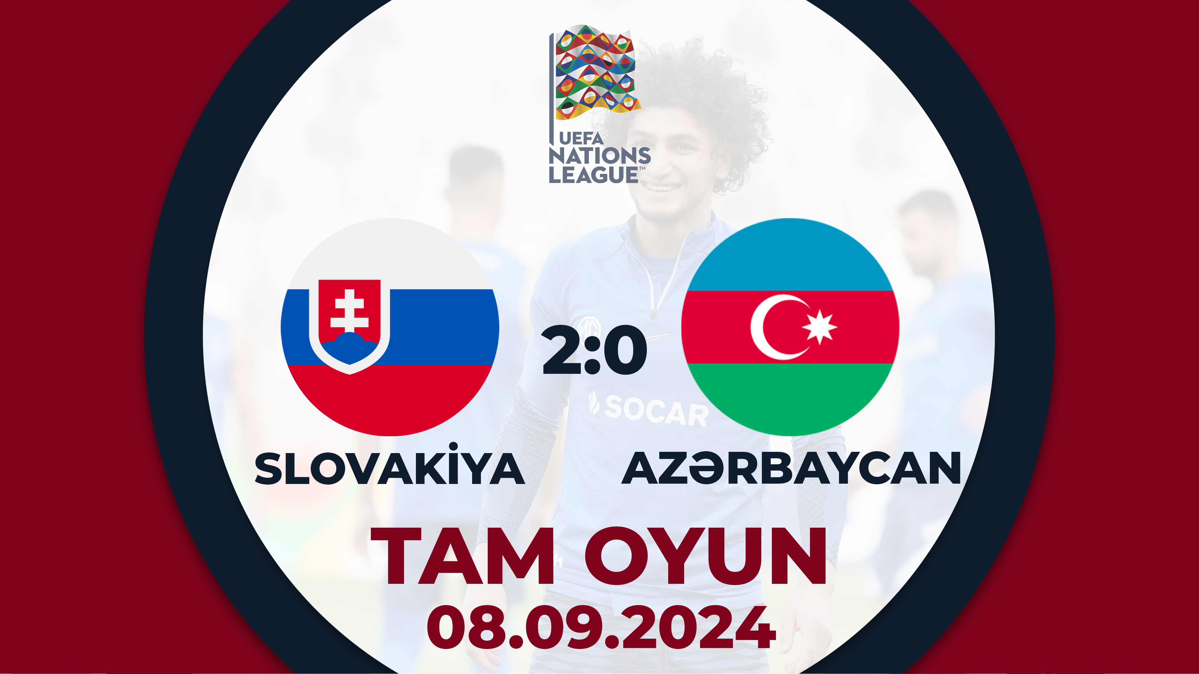 Slovakiya 2:0 Azərbaycan | UEFA Millətlər liqası | TAM OYUN