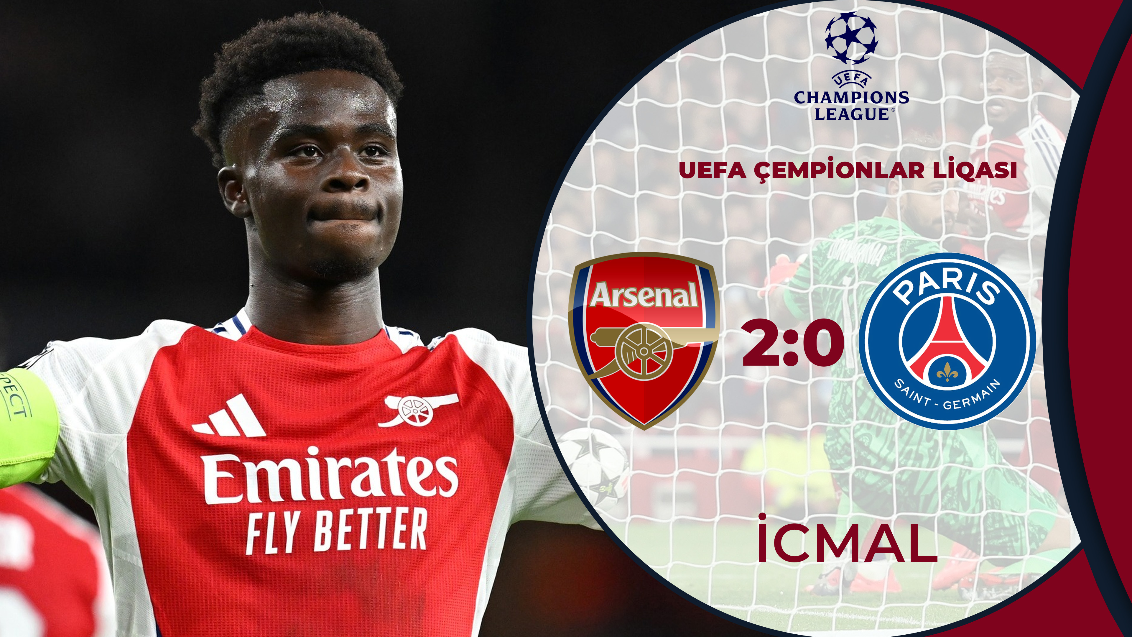 Arsenal 2:0 PSJ | UEFA Çempionlar Liqası | İCMAL