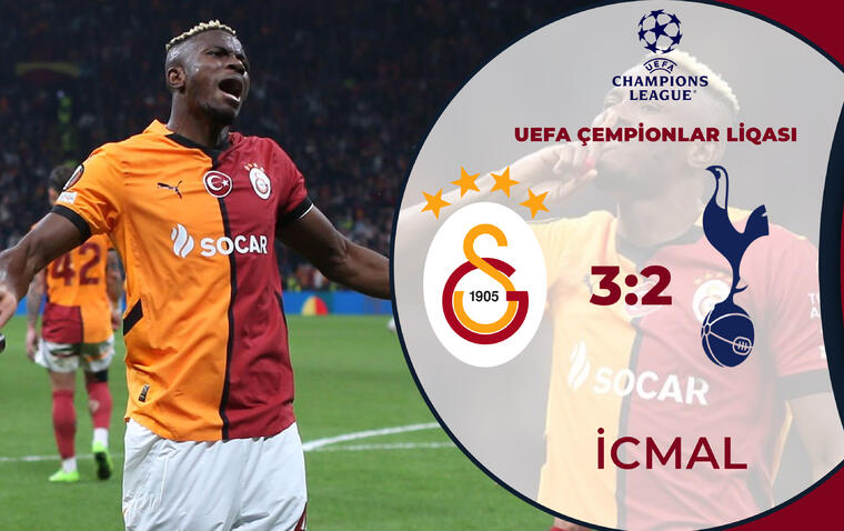 Qalatasaray 3:2 Tottenhem | UEFA Avropa Liqası | İCMAL