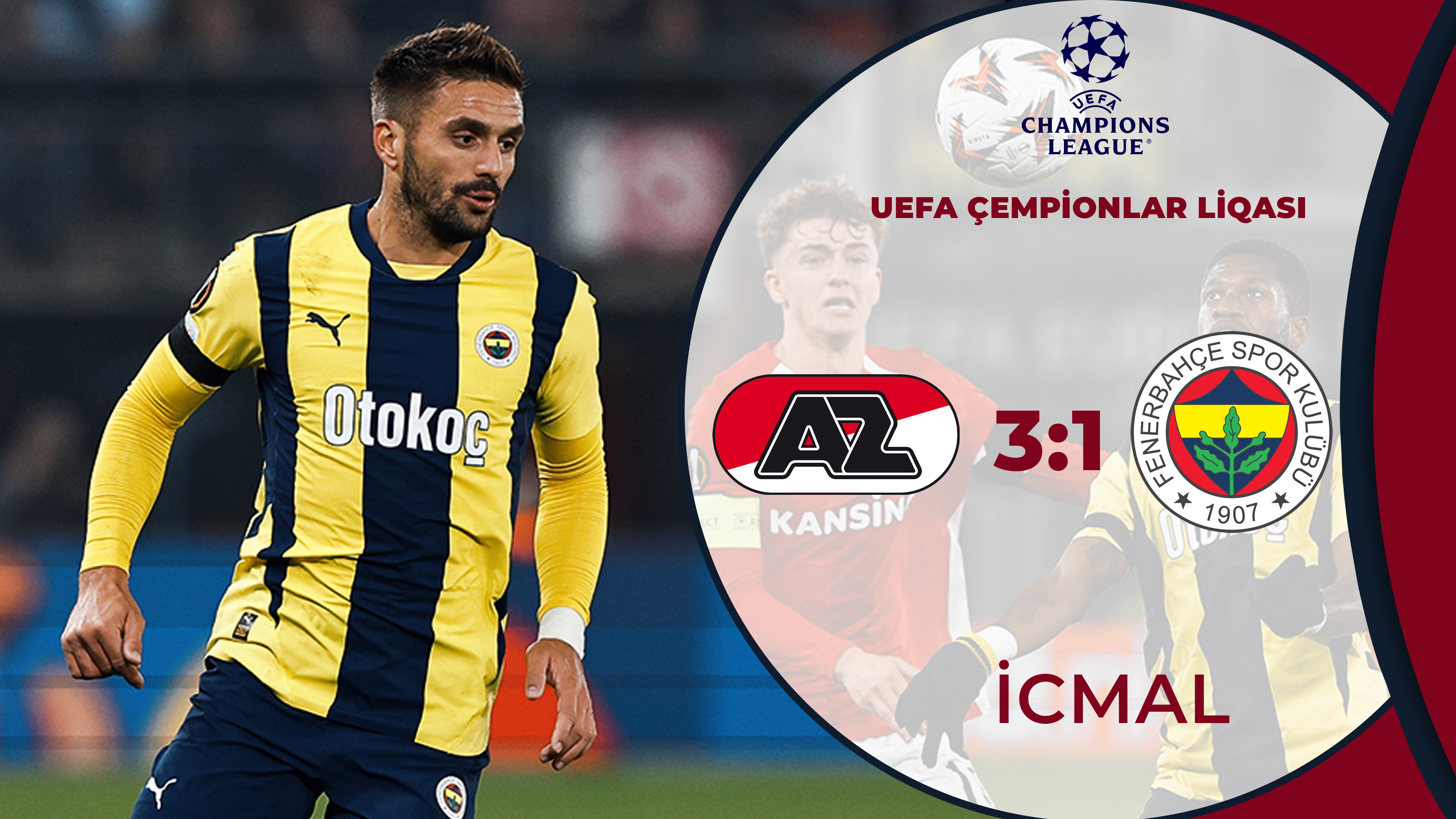 AZ Alkmaar 3:1 Fənərbağça | UEFA Avropa Liqası | İCMAL