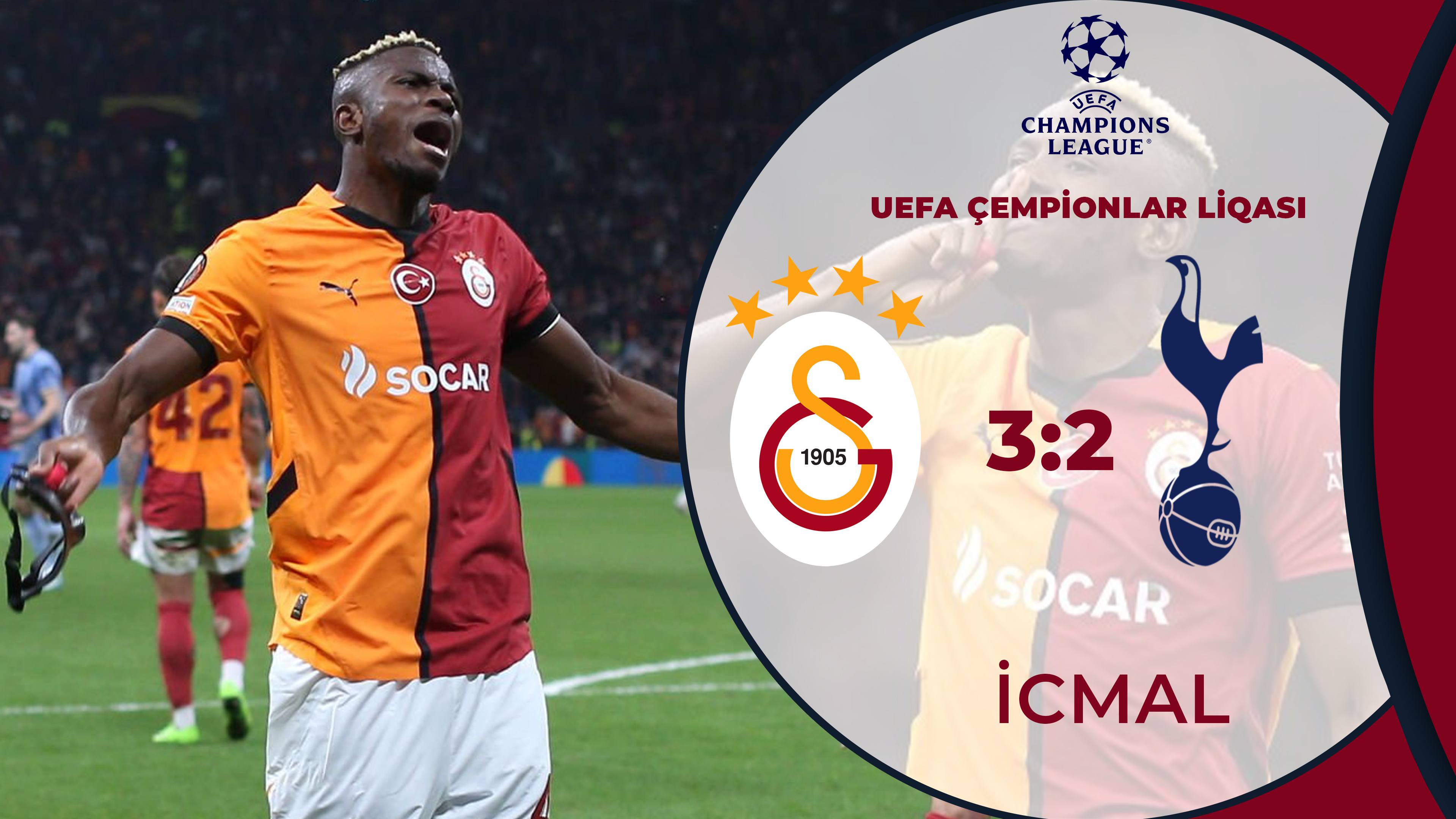 Qalatasaray 3:2 Tottenhem | UEFA Avropa Liqası | İCMAL