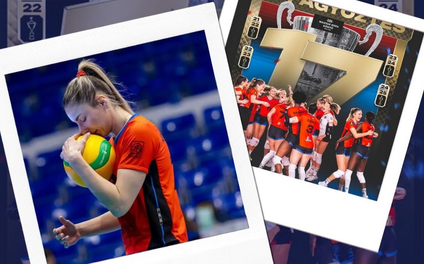 Millimizin voleybolçusu Macarıstan Kubokunun qalibi olub