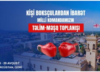 Boks millimiz dünya çempionatına Gürcüstanda hazırlaşacaq