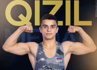 U-20 dünya çempionatı: Güləşçimiz qızıl medal qazandı