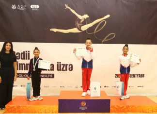 Bədii gimnastika üzrə Azərbaycan birinciliyində ilk günün qalibləri müəyyənləşib