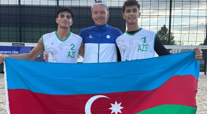 Çimərlik voleybolu üzrə millimiz Avropa çempionatının əsas mərhələsində