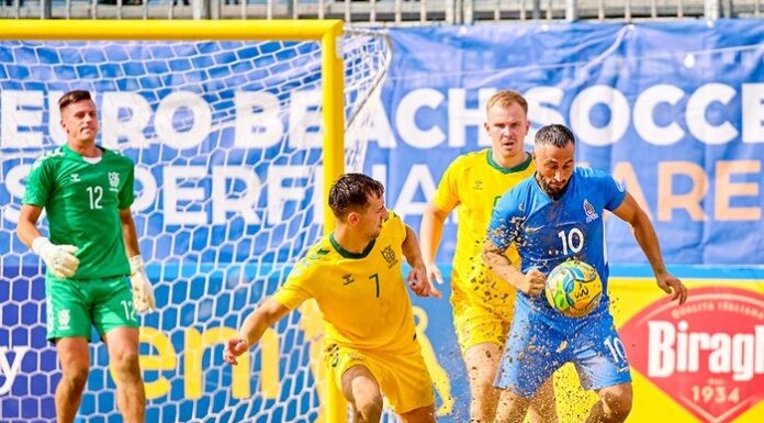 Çimərlik futbolu millisi Avroliqada yarımfinala yüksəlib