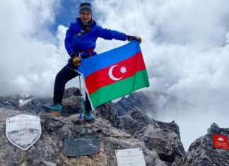 Azərbaycanlı alpinist Caya zirvəsini fəth etdi