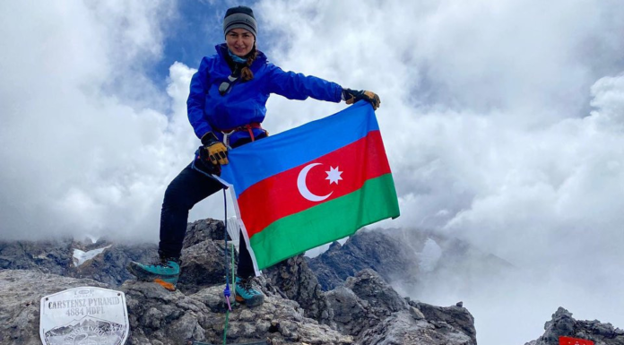 Azərbaycanlı alpinist Caya zirvəsini fəth etdi