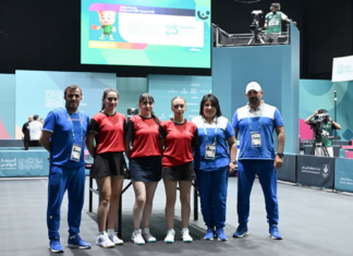Stolüstü tennis millimiz İslamiadada 1/4 finala yüksəldi