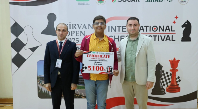 “Shirvan Open 2025” beynəlxalq şahmat festivalının qalibləri müəyyənləşib