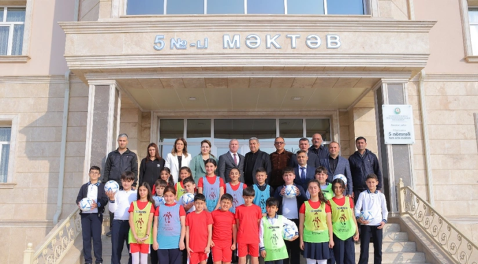 Naxçıvanda “Məktəblərdə Futbol Dərsi” layihəsinə start verilib