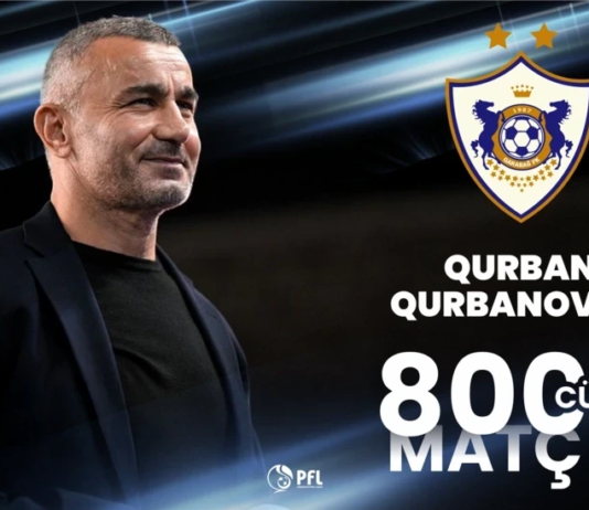 Qurban Qurbanov “Qarabağ”da 800-cü oyununu keçirdi