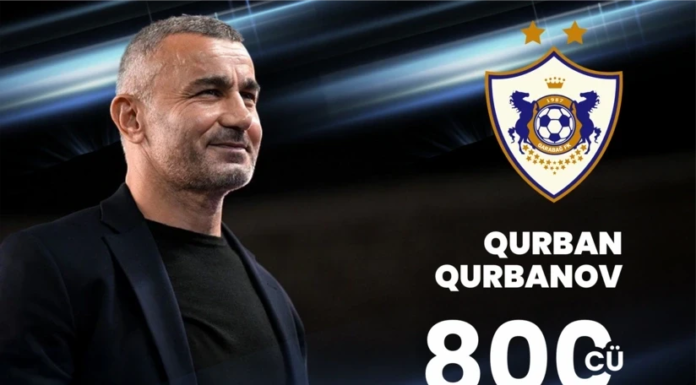 Qurban Qurbanov “Qarabağ”da 800-cü oyununu keçirdi