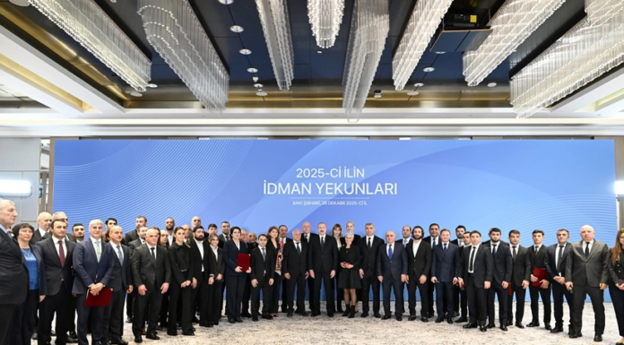 İlham Əliyev 2025-ci ilin idman yekunlarına həsr olunan mərasimdə iştirak edib