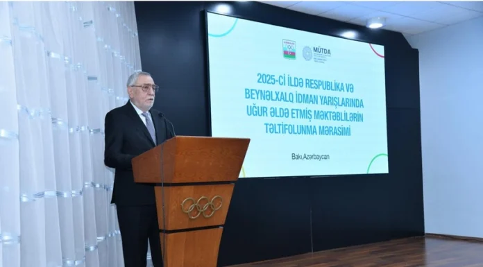 Milli Olimpiya Komitəsində təltifetmə mərasimi keçirilib