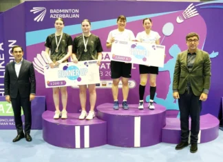 Bakıda keçirilən badminton üzrə beynəlxalq turnir başa