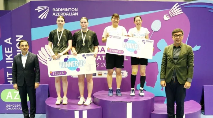 Bakıda keçirilən badminton üzrə beynəlxalq turnir başa