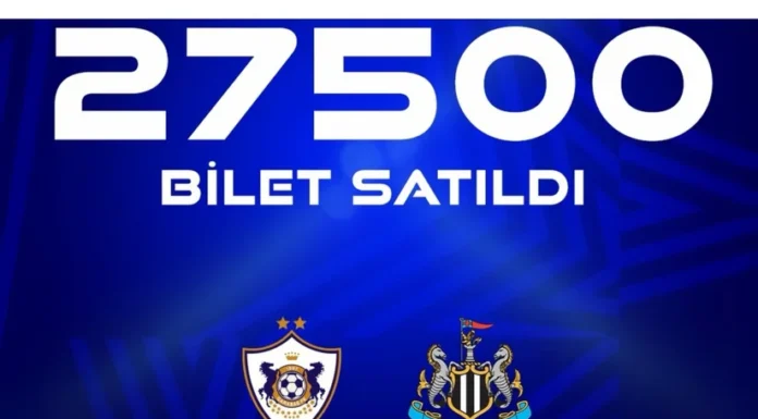 “Qarabağ” – “Nyukasl” matçına 27 500 bilet satılıb