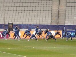 “Nyukasl” “Qarabağ”la oyundan öncə Bakıda son məşqinə çıxıb