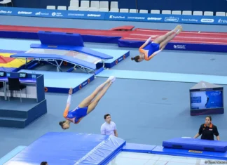 Bakıda batut gimnastikası və tamblinq üzrə Dünya Kuboku start götürüb