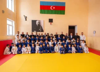 Qəbələnin Vəndam qəsəbəsində yeni cüdo zalı istifadəyə verilib