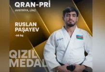 Ruslan Paşayev Avstriyadakı “Qran-pri”nin qalibi olub