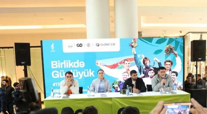 MOK-un təşəbbüsü ilə tanınmış güləşçilərin idmansevərlərlə görüşü keçirilib