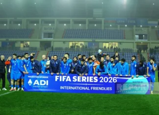 Futbol üzrə Azərbaycan millisi mükafatlandırılıb
