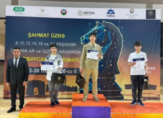 Yeniyetmələr arasında şahmat üzrə Azərbaycan çempionatına yekun vurulub