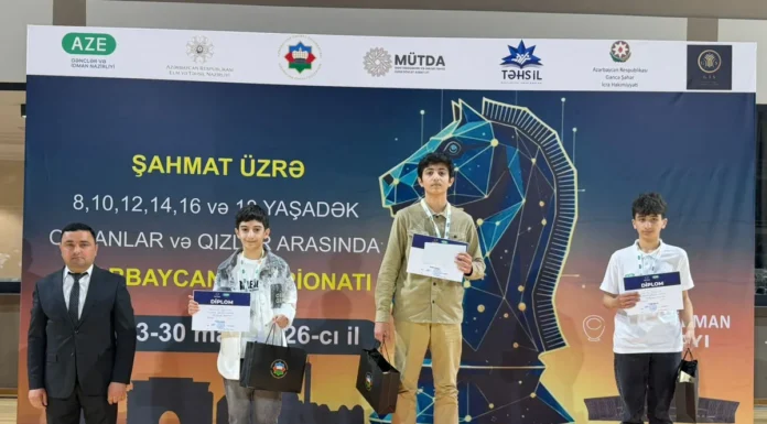 Yeniyetmələr arasında şahmat üzrə Azərbaycan çempionatına yekun vurulub