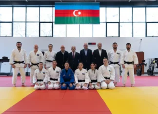 Avropa çempionatına qatılacaq Azərbaycan cüdoçuları ilə görüş keçirilib