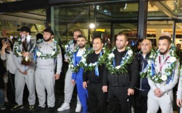 Avropa çempionatında iştirak edən güləşçilərimiz Vətənə qayıdıblar
