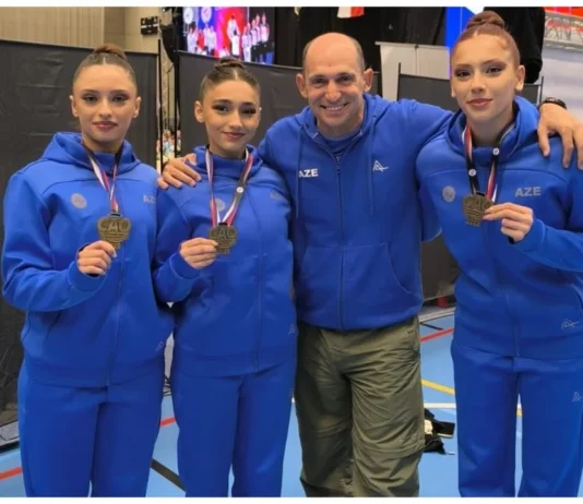 Aerobika gimnastlarımız Çexiyada beynəlxalq turnirdə qızıl medal qazanıblar
