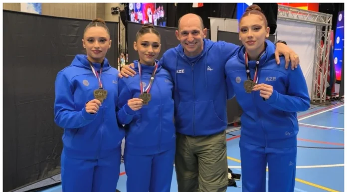 Aerobika gimnastlarımız Çexiyada beynəlxalq turnirdə qızıl medal qazanıblar