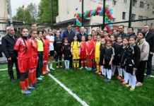 İsmayıllı şəhərində “Sağlam məhəllə” layihəsi çərçivəsində yeni idman zonası açılıb