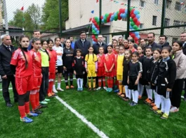 İsmayıllı şəhərində “Sağlam məhəllə” layihəsi çərçivəsində yeni idman zonası açılıb