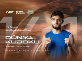 Nəbi İsgəndərov Dünya Kubokunun 1/4 finalında