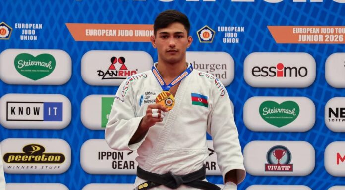 Cüdoçumuz Məhəmməd Musayev Avropa Kubokunda qızıl medal əldə edib