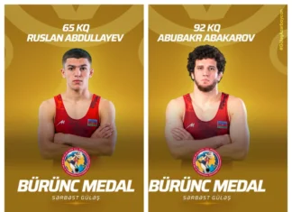 Azərbaycanın iki güləşçisi beynəlxalq turnirdə üçüncü olub