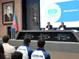 Fərid Qayıbov ötən ay beynəlxalq yarışlarda uğur qazanan idmançılarla görüşüb