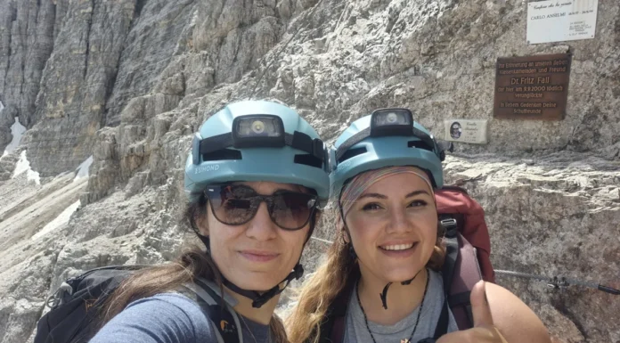 Azərbaycanlı alpinistlər İtaliyanın Dolomit dağlarında Monte Paterno zirvəsinə qalxıblar