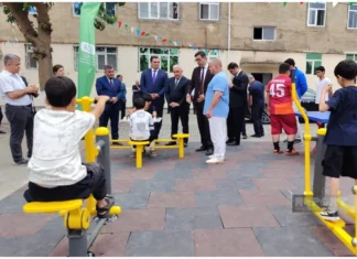 Cəlilabadda “Sağlam məhəllə” idman zonasının açılışı olub