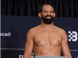 UFC-nin Bakıda təşkil olunacaq turnirindən əvvəl idmançıların çəkiölçmə mərasimi keçirilib