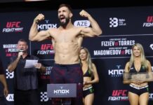 Bakıdakı UFC turnirindən əvvəl döyüşçülər üz-üzə gəliblər
