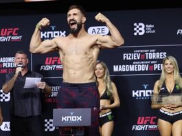 Bakıdakı UFC turnirindən əvvəl döyüşçülər üz-üzə gəliblər