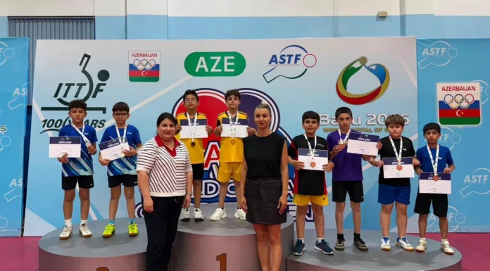 Stolüstü tennis üzrə respublika birinciliyinin qalibləri müəyyənləşib