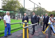 Naftalan, Samux və Mingəçevirdə yeni “Sağlam məhəllə” idman zonaları istifadəyə verilib